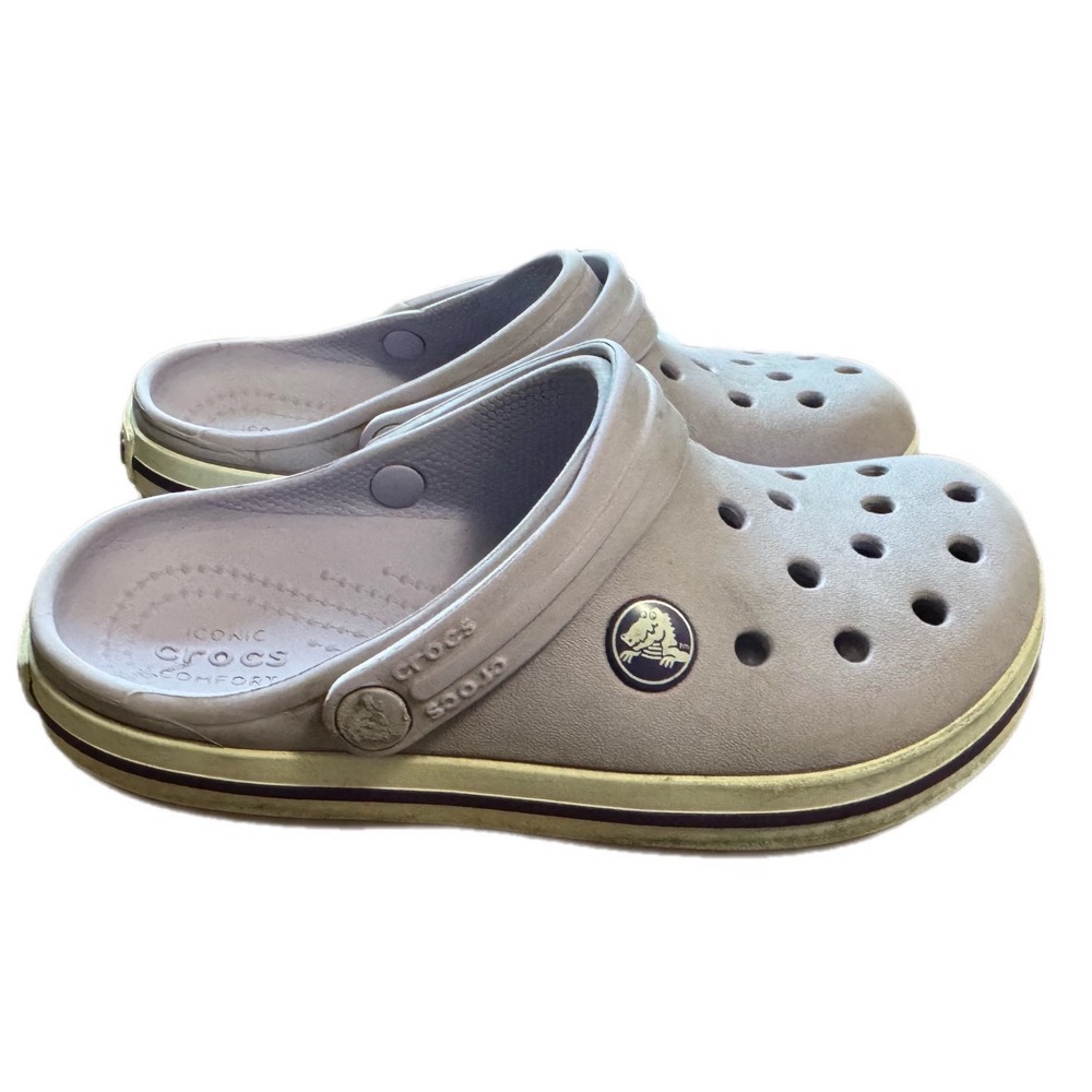 Crocs Crocband Clog Kids J3 Lavender Good Sporty Slip On Sandals
